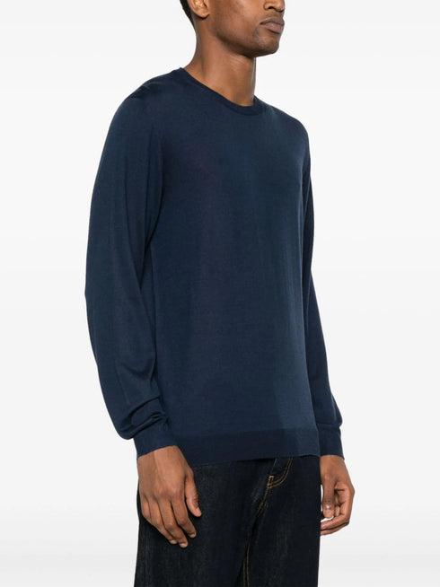 fine-knit virgin-wool jumper